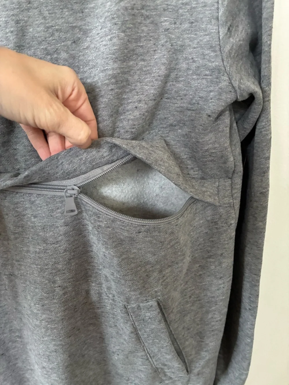 Latched Mama Hoodie Sweatshirt Nursing Dress - Picture 9 of 15